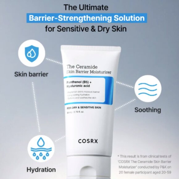 COSRX The Ceramide Skin Barrier Moisturizer 80ml NEW Korean Beauty Kbeauty - Picture 3 of 7